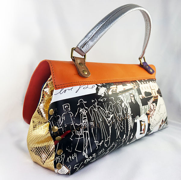 Torebka wielokolorowa w stylu vintage - Image 6