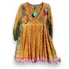 Ruda sukienka BOHO