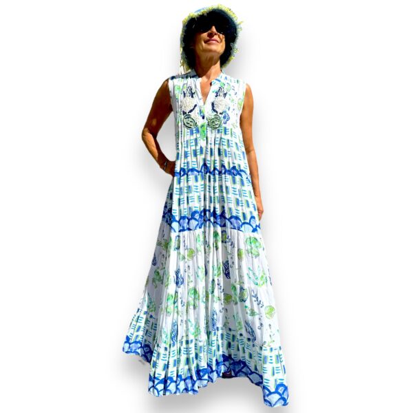 Sukienka boho biała mini - Image 2