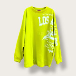 Bluza limonkowa w sportowym stylu „Los Angeles”