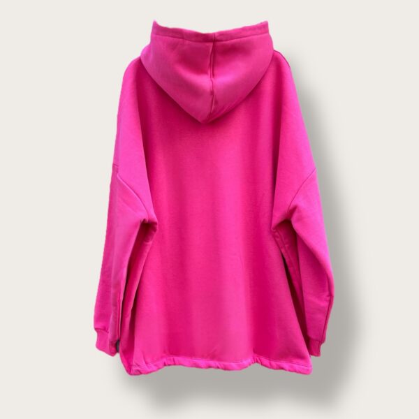 Bluza z kapturem różowa "You Say Love" - Image 2