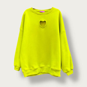 Bluza limonkowa "Serduszko"