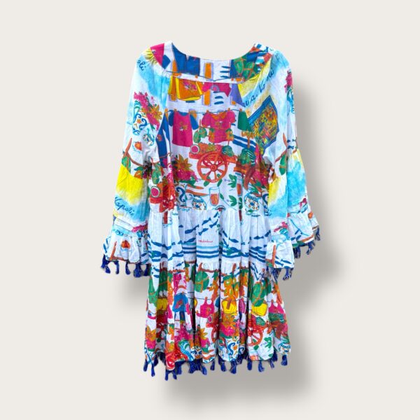Sukienka boho z wakacyjnym nadrukiem - Image 2