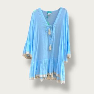 Tunika boho błękitna