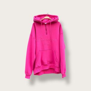 Bluza z kapturem różowa "Romantic vibes"