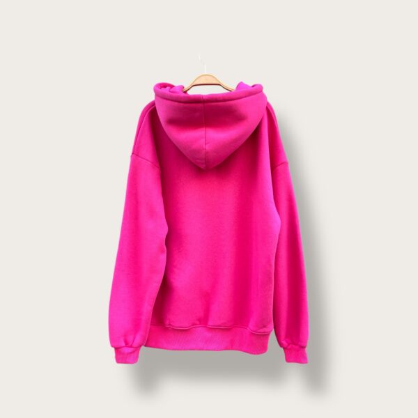 Bluza z kapturem różowa "Romantic vibes" - Image 2
