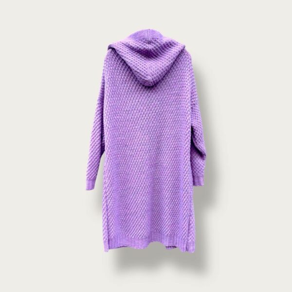 Sweter jasnofioletowy z kapturem - Image 2