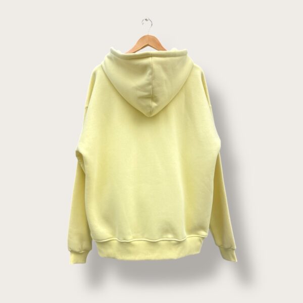 Bluza z kapturem jasnożółta „Romantic vibes” - Image 2