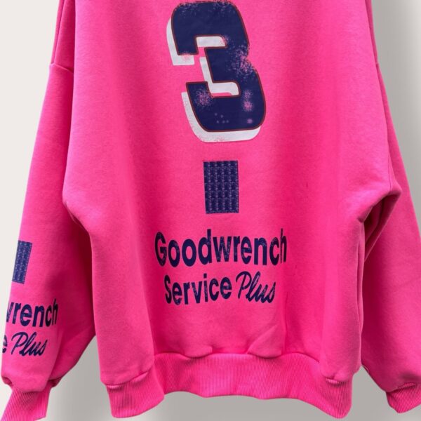 Bluza sportowa różowa z nadrukiem - Image 4