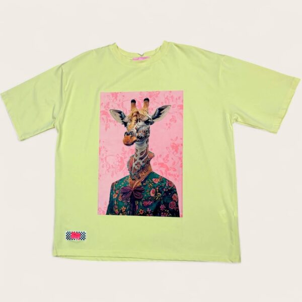 T-shirt żółty "Żyrafa"