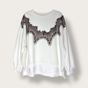 Bluza bawełniana z koronką