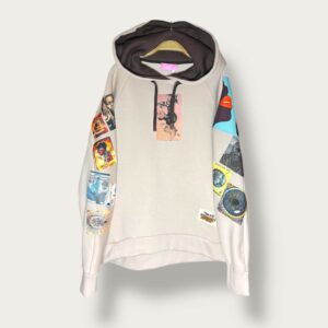 Bluza kremowa z kapturem