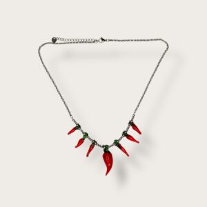 Choker posrebrzany "Chilli"