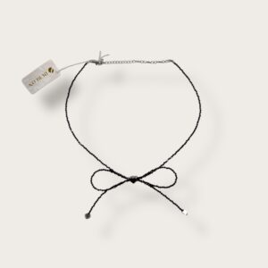 Choker "Kokardka" czarny