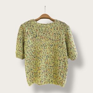 Sweter jasnozielony z krótkim rękawem