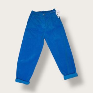 Spodnie sztruksowe turkusowe