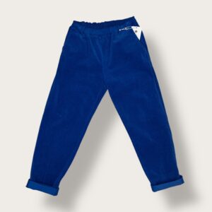 Spodnie sztruksowe chabrowe