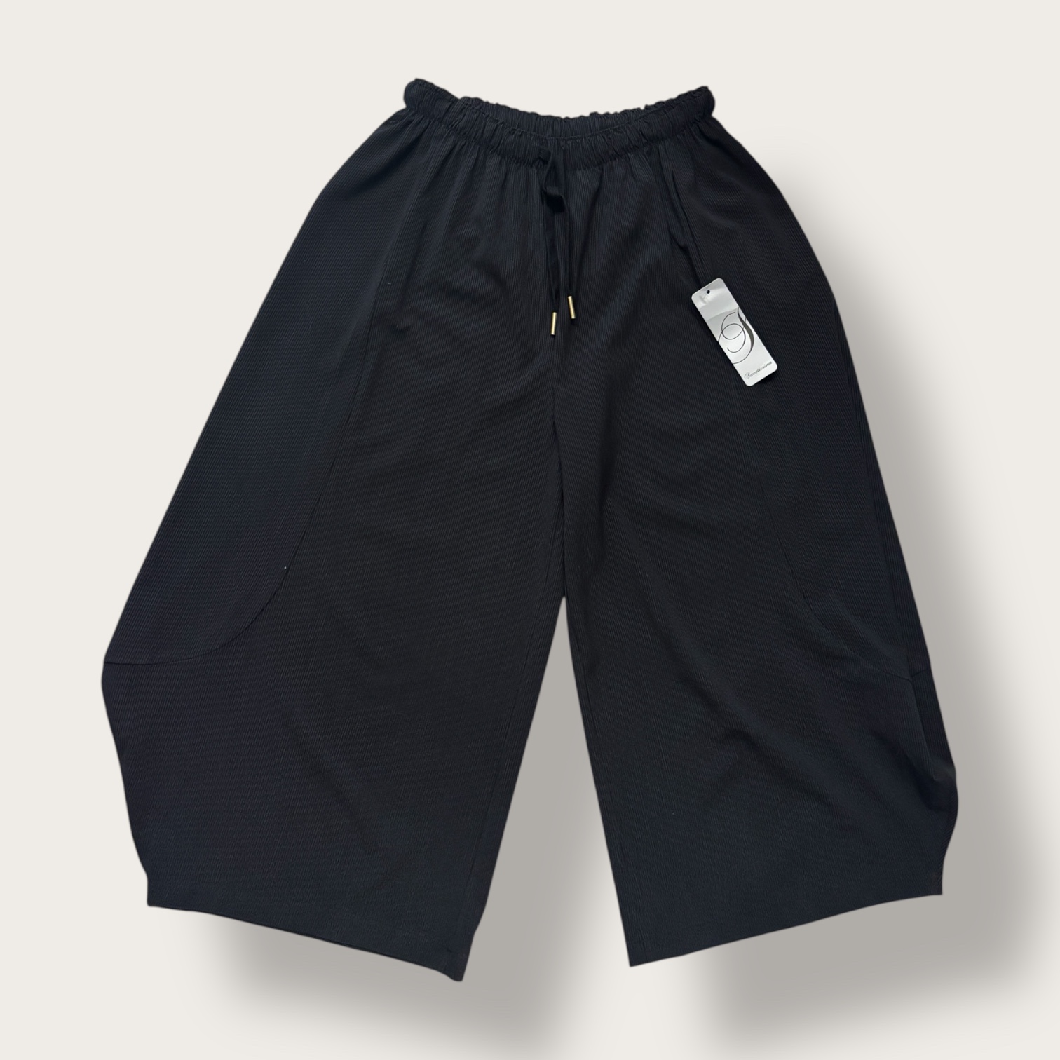 Spodnie grafitowe z elastyczną talią